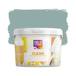 Decoverf.nl Decoverf Clean Muurverf Leigroen, 4L