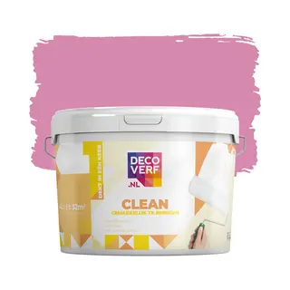 Decoverf.nl Decoverf Clean Muurverf Warmroze, 4L