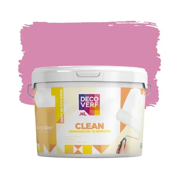 Decoverf.nl Decoverf Clean Muurverf Warmroze, 4L thumbnail