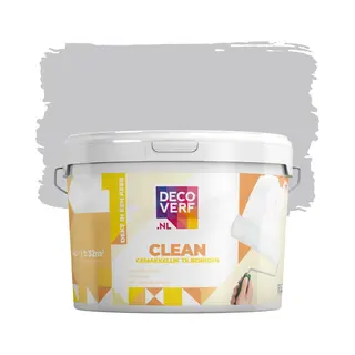 Decoverf.nl Decoverf Clean Muurverf Kiezelgrijs, 4L