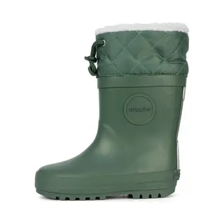 Druppies Baby - Warm Gevoerde Laarsjes - Kraamcadeau - Meisje - Jongen - Olijfgroen - Maat 21
