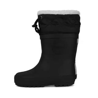 Druppies Winterlaarzen Kinderen - Gevoerde Regenlaarzen - Snowboots - Grafietzwart - Maat 34