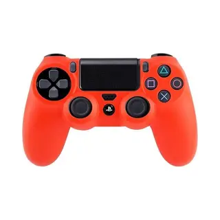 Kelerino. Beschermingshoesje Geschikt Voor Playstation 4 Controller Siliconen - Rood