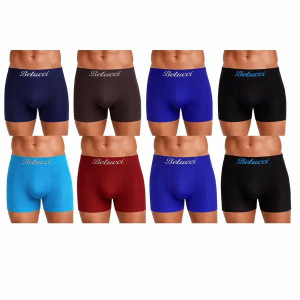 Belucci Microfiber Heren Boxershort - 8-pack - Maat M/L thumbnail