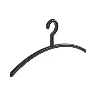 De Kledinghanger Gigant - Garderobehanger - Jassenhanger - Volwassenen - 6350 - 8 Stuks - Elegance - Kunststof - Zwart - 45 Cm - Kledinghanger -