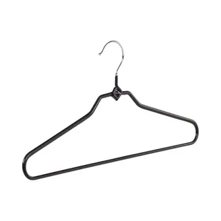 De Kledinghanger Gigant - Broekhanger - Volwassenen - 8348 - 20 Stuks - Metaal - Zwart - Anti-slip Coating - 40 Cm - Pantalonhanger - Kledinghanger -