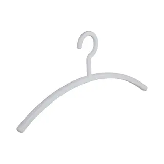 De Kledinghanger Gigant - Garderobehanger - Jassenhanger - Volwassenen - 6351 - 6 Stuks - Primus - Kunststof - Wit - 45 Cm - Kledinghanger -