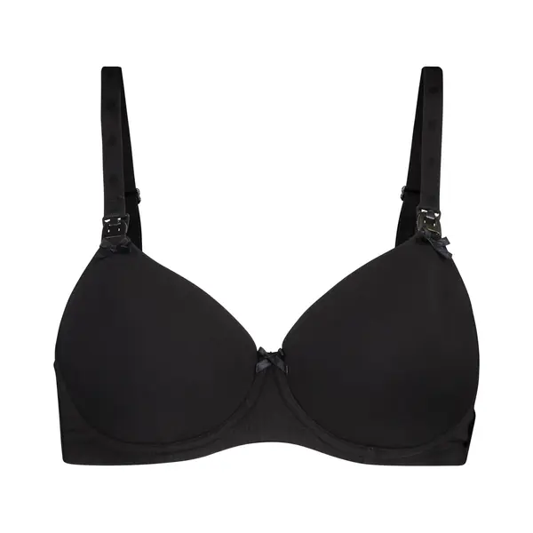 Noppies Zwangerschapsbeha Cotton Melange - Black - Maat B80 thumbnail