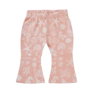 Noppies Girls Legging Coolidge Flared Allover Print Meisjes Broek - Peach Beige - Maat 86
