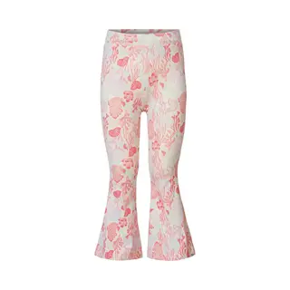 Noppies Girls Legging Enola Flared Fit All Over Print Meisjes Legging - Whitecap Gray - Maat 128