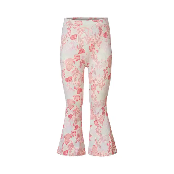 Noppies Girls Legging Enola Flared Fit All Over Print Meisjes Legging - Whitecap Gray - Maat 128 thumbnail