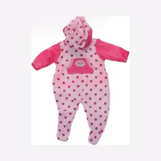 Johntoy Baby Rose Babypoppenkleren Stippen 40-45 Cm