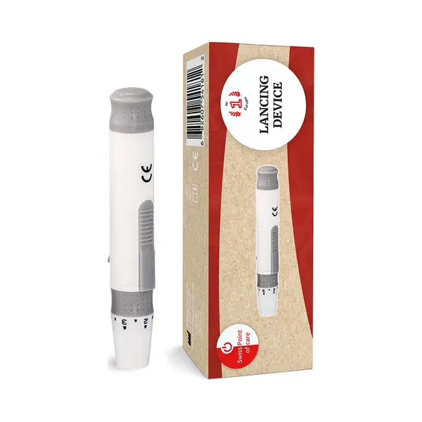 Swiss Point Of Care Lancing Device | Safe And Fast Application | Compatible With Swiss Point Of Care And On Call Lancets thumbnail