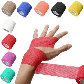 MerkIoos 3 Stuks 450cm Zelfklevende Sporttape Zwart - Verband - Pleister - Sport Tape