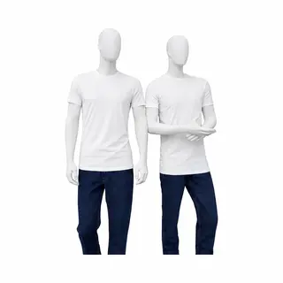 Relakz | Bamboe Katoen | T-shirt Round Neck - Extra Lang (2-pack)