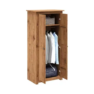 Wardrobe 80x50x171.5 Cm Solid Pine Panama Range Vidaxl