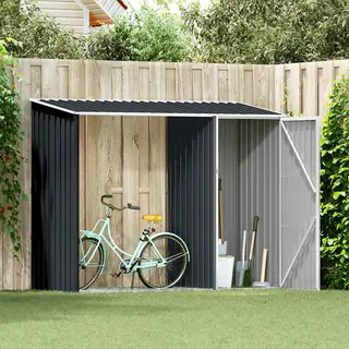 Garten Brennholzlager Anthrazit 245x98x159 Cm Verzinkter Stahl Vidaxl