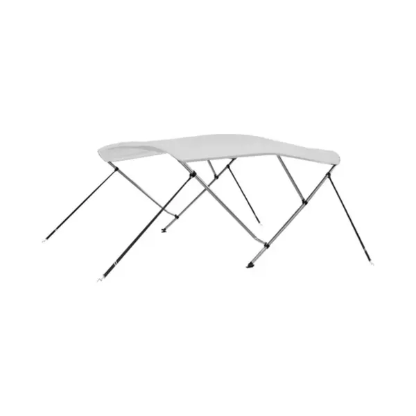 VidaXL - Biminitop - 3-boogs - 183x160x137 - Cm - Wit thumbnail
