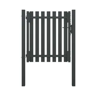 Garden Fence Gate Steel 1x1.25 M Anthracite Vidaxl