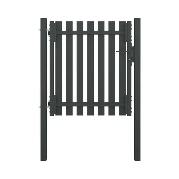Garden Fence Gate Steel 1x1.25 M Anthracite Vidaxl thumbnail