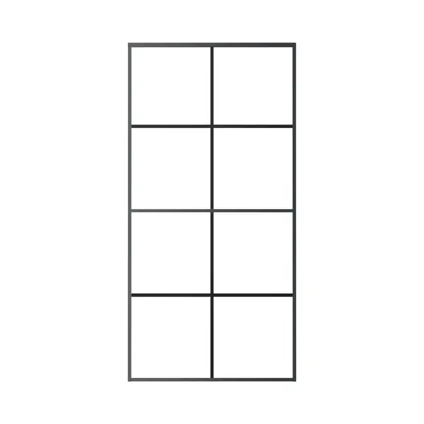 Vidaxl - Sliding Door Aluminium And Esg Glass 102.5x205 Cm Black thumbnail