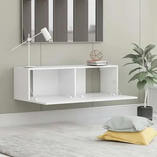 VidaXL Tv-Schrank Weiß 100x30x30 Cm Holzwerkstoff