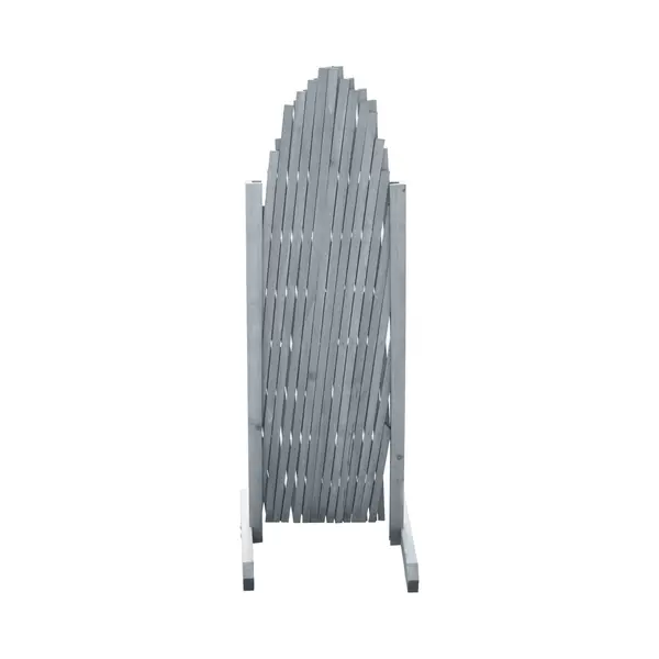 Trellis Fence Solid Firwood 1.8x1 M Grey Vidaxl thumbnail