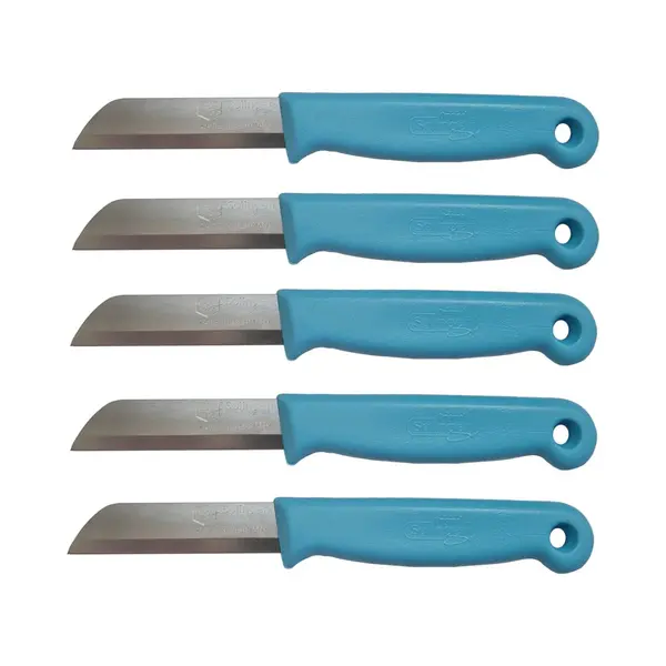 Solingen Schilmesje – Rvs Glad – 16 Cm Met Blade Cover – Blauw – 5 Stuks thumbnail