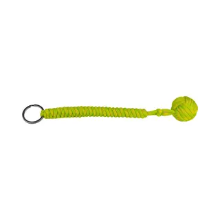 now4you Monkey Fist Apenvuist Zelfverdediging Sleutelhanger Paracord Stalen Bal Geel