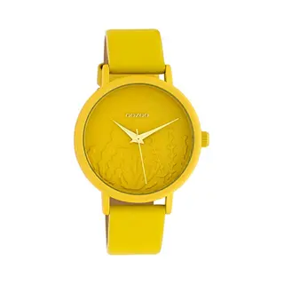 Oozoo Damenuhr Summer Vibes Mit Lederband 36 Mm Senfgelb C10602