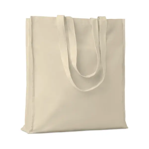 Siglo Xxi Publicidad Baumwolltasche Mit Faltenfalten, Größe 38 X 9 X 42 Cm, 10 Stück, Grammatur 140 G/m², Verstärkte Lange Griffe, Einkaufen, thumbnail
