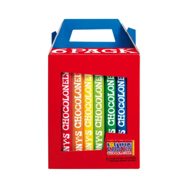 Tony's Chocolonely Chocoladecadeau - Geschenkdoos - Verjaardag - 6 Repen - Fairtrade thumbnail