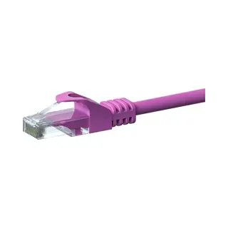 Danicom Cat 6 Netzwerkkabel U/Utp - 0, 50 Meter - Rosa - Cca, Poe, Ethernet, Lan, Patchkabel, Datenkabel, RJ45 - Für Serverschränke, Switches,
