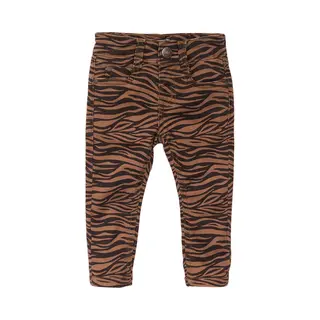 Koko Noko Meisjes Jeans Broek Camel/Navy Maat 128