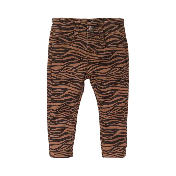 Koko Noko Meisjes Jeans Broek Camel/Navy Maat 128 thumbnail