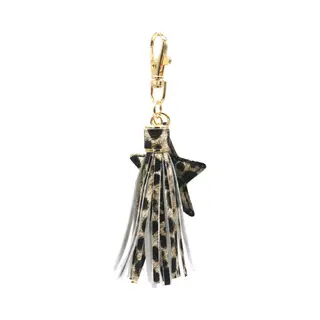 Sleutelhanger - Ster En Kwastje - Lengte 8 Cm - Panter