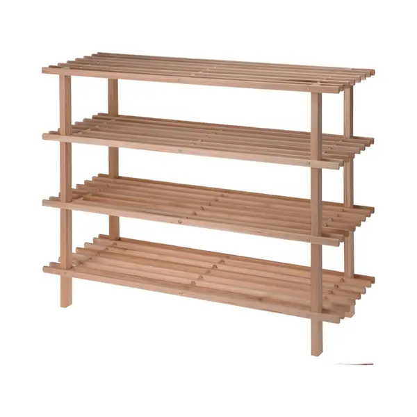 Bathroom Solutions Schoenenrek - 4-laags - 77 X 26 X 65 Cm - Hout - Schoenenstandaard - Schoenen Opbergen Rek thumbnail