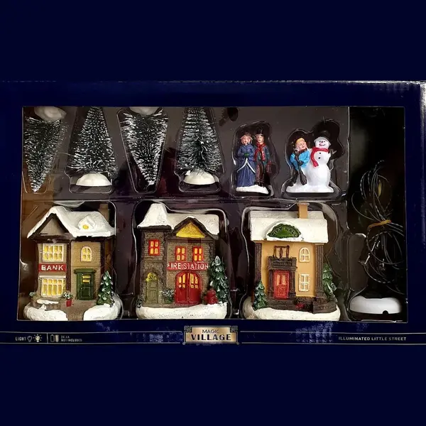 magic village Kerststraat Met Verlichting 10-delig thumbnail