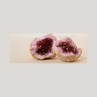 Anas Crystal Care Anas Geode Roze Edelstenen - Bergkristal - Rust, Reinheid En Harmonie - Helpt Zuiveren, Vitaliseren En Versterken - Edelstenen En Mineralen