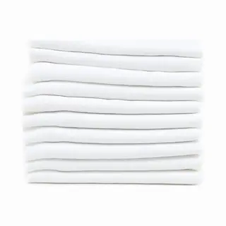 Hydrofiele Doeken - Hydrofiele Luiers - 70 X 80 Cm - 10 Pack - Wit- Eu Gefabriceerd - Fensilo