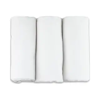 Fensilo Burp Cloths Baby, Molleton Cloths, Pack Of 3, 80x80 Cm, Burp Cloth, 100% Cotton Flannel White, Colourful, Manufactured To Ökotex Standard 100, Molton
