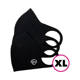 SafeSave Xl Zwarte Modieuze Wasbaar Mondkapje- Herbruikbaar En Wasbaar Design Mondkapjes - 100% Neopreen Waterdicht Materiaal- Niet Medisch Masker-