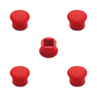Mmobiel 5 Pcs Rubber TrackPoint Keyboard Mouse Red Cap With Soft Dome And Rim Laptop Pointer For Lenovo ThinkPad X/T/E / / L/P/Yoga Series