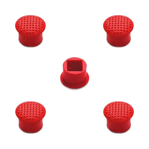Mmobiel 5 Pcs Rubber TrackPoint Keyboard Mouse Red Cap With Soft Dome And Rim Laptop Pointer For Lenovo ThinkPad X/T/E / / L/P/Yoga Series thumbnail