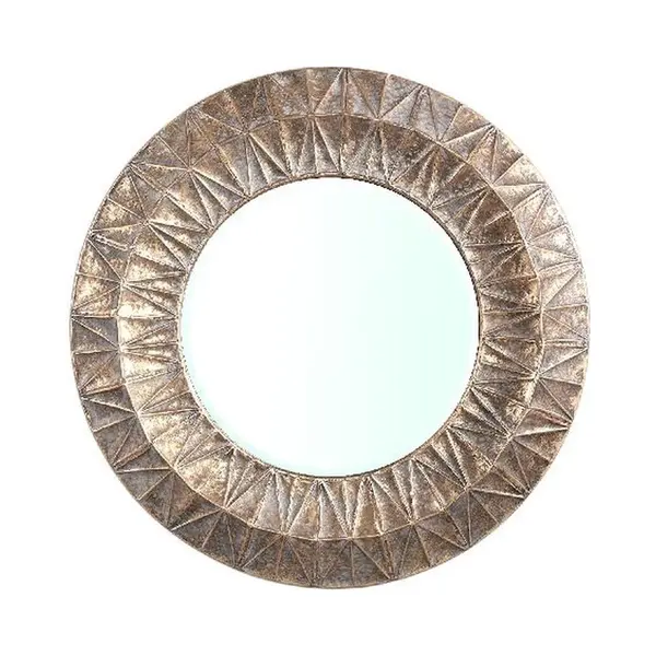 Ptmd Collection Ptmd Spiegel Lorrix - 65x5x65 Cm - Ijzer - Goud thumbnail