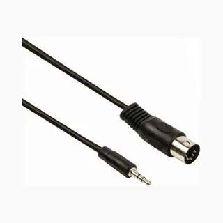 Allteq Altq-Jack-B-Adap-018 audio kabel 1 m Din (5-pin) 3.5mm Zwart