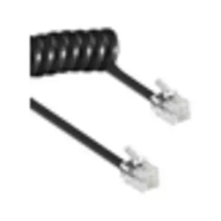 Allteq Altq-RJ11-Crld-B-2 Telefonkabel 2 m Schwarz