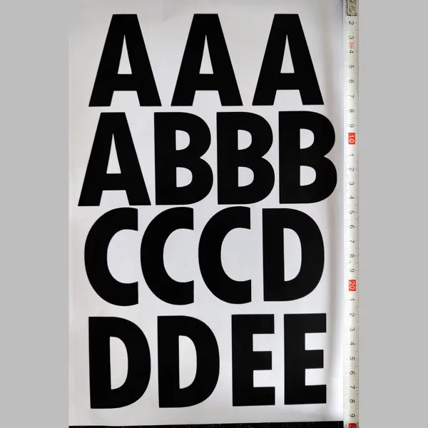 Afecto Plakletters | Alfabet Stickers | Zwart thumbnail