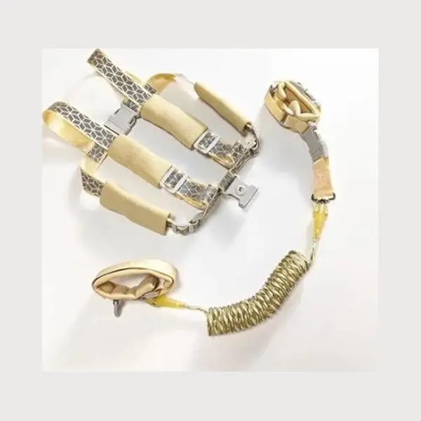 Moments 2 In 1 Hiking Harness – Gold Coloured - Baby Harness And Wrist Harness With Lock - Glow In The Dark thumbnail