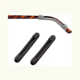 Fako Bijoux - Anti Slip Pootjes Bril - Anti-slip Oorstrips - Brilpootje Verdikker - Brilbevestiger - Siliconen - Zwart